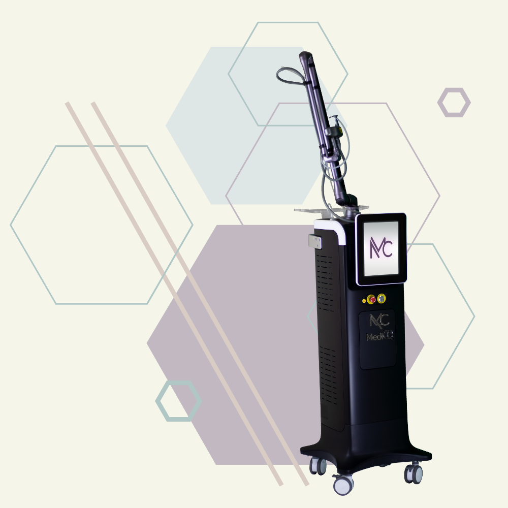 A photograph of the MediCO laser skin resurfacing and rejuvenation device by Medicreations.